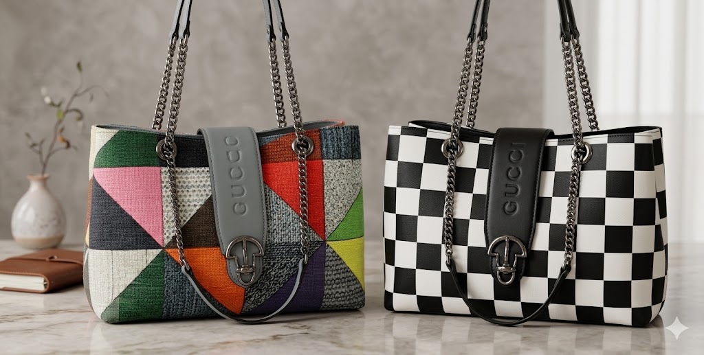 Mordern Check Bags for Girls - Image 2